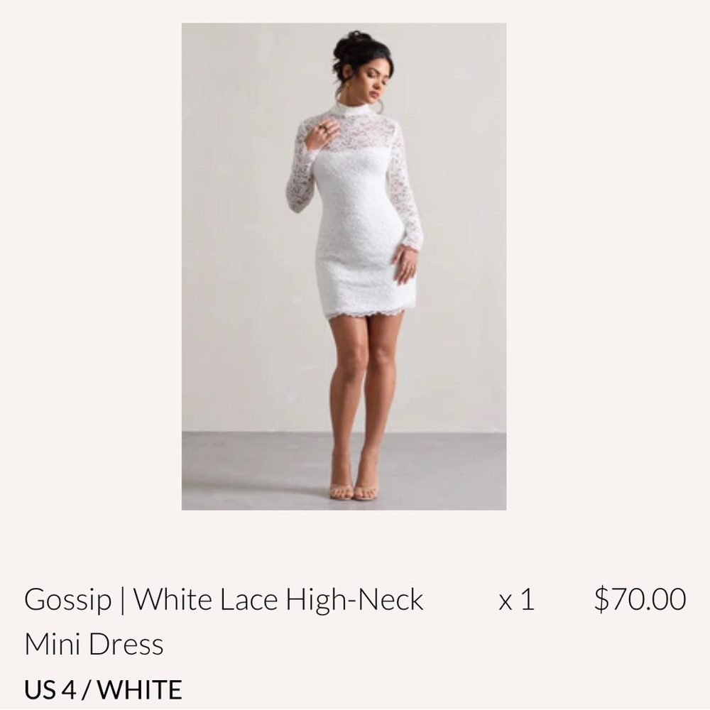 Cream Long Sleeve Mock Neck Bodycon Dress